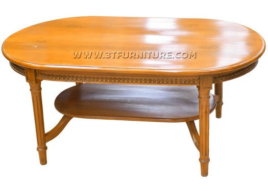โต๊ะกลางไม้สักหลุยส์วิโรจน์